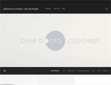 Tablet Screenshot of blueboard-concept.com